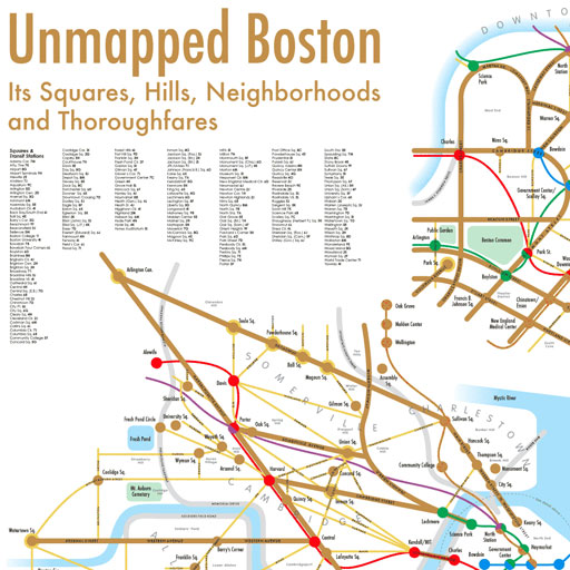  comprehensive list of the squares that define Boston neighborhoods, 