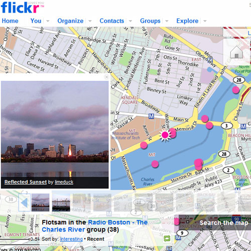 Charles River flickr Map from WBUR