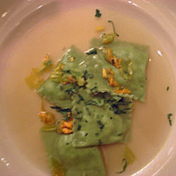 Summer squash tortelloni
