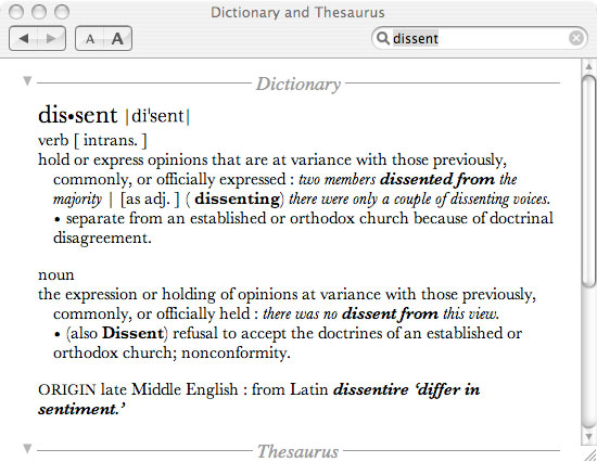 dissent