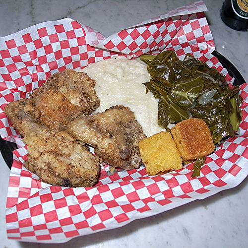 The Plough's 3-piece dinner